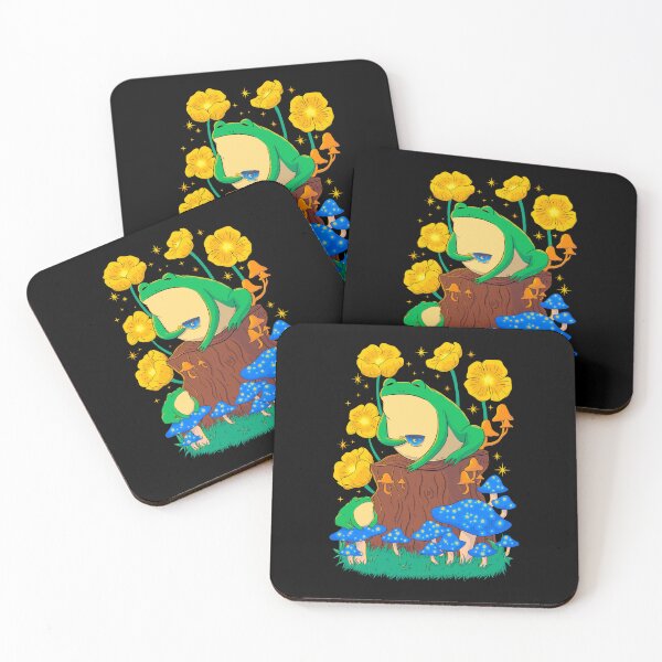 Item preview, Frog with Starry Mushrooms designed and sold by DreamingPainter.