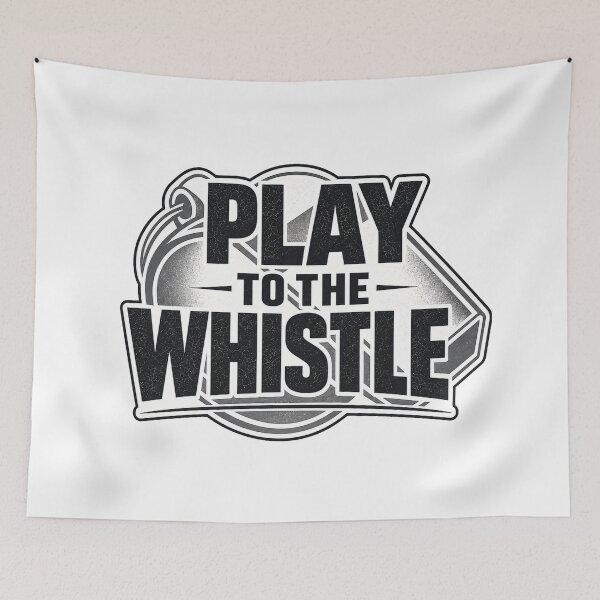 Item preview, Play To The Whistle Football T-Shirt designed and sold by lostbroadcast.
