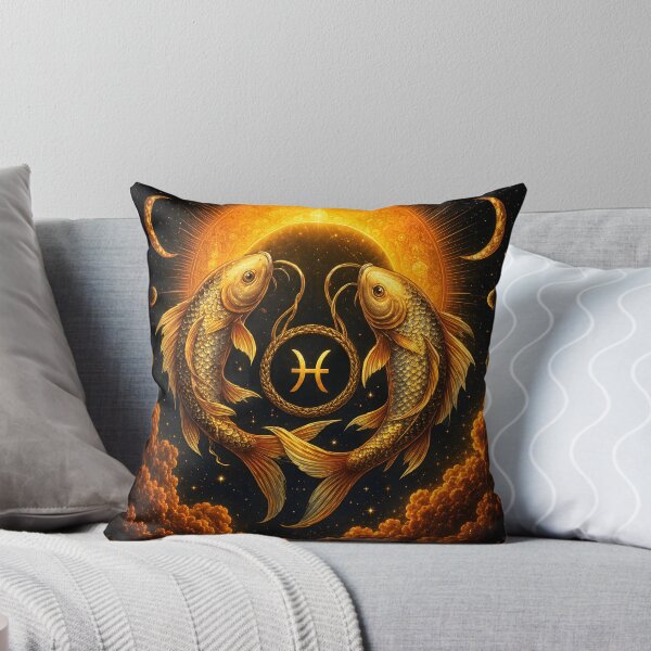 Item preview, Mystical Golden Pisces - Celestial Zodiac Sign designed and sold by Clavivs.