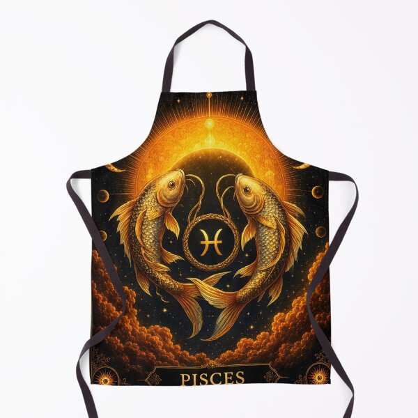 Item preview, Mystical Golden Pisces - Celestial Zodiac Sign designed and sold by Clavivs.