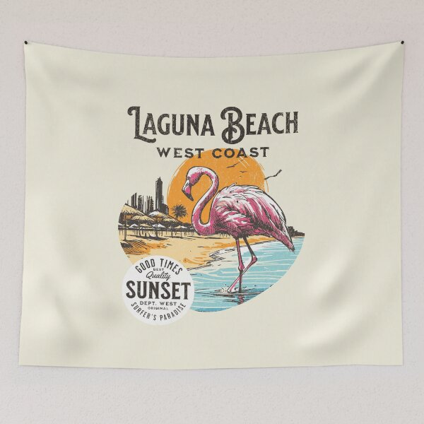 Item preview, Laguna Beach – Retro West Coast Sunset designed and sold by AngryToro.