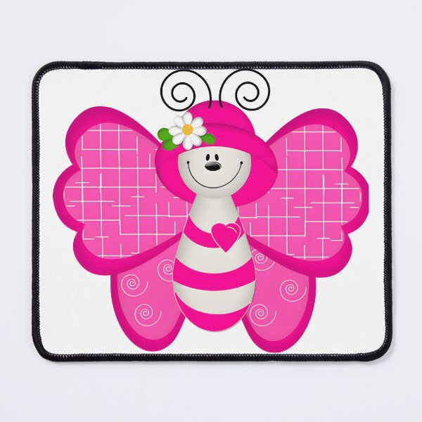 Item preview, Cute Pink Butterfly Cartoon Sticker | Kawaii Butterfly Illustration for Girls designed and sold by Mahmoud Salah.