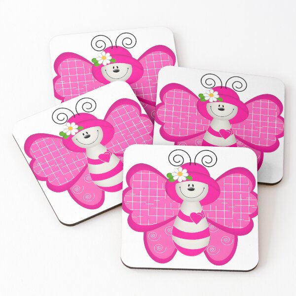 Item preview, Cute Pink Butterfly Cartoon Sticker | Kawaii Butterfly Illustration for Girls designed and sold by Mahmoud Salah.