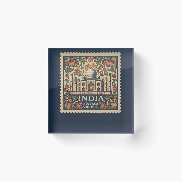 Item preview, Vintage India Monument Postage Stamp Design designed and sold by d247.