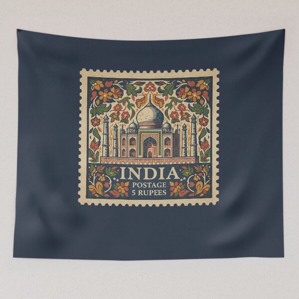 Item preview, Vintage India Monument Postage Stamp Design designed and sold by d247.