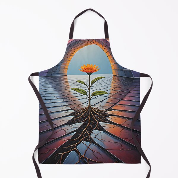 Item preview, A single orange flower is growing. designed and sold by Mianku | Für das Leben.