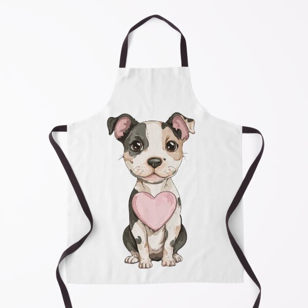 Item preview, Cute Pitbull Puppy Kawaii | Sweet Pibble with Heart designed and sold by BrasilStickers.