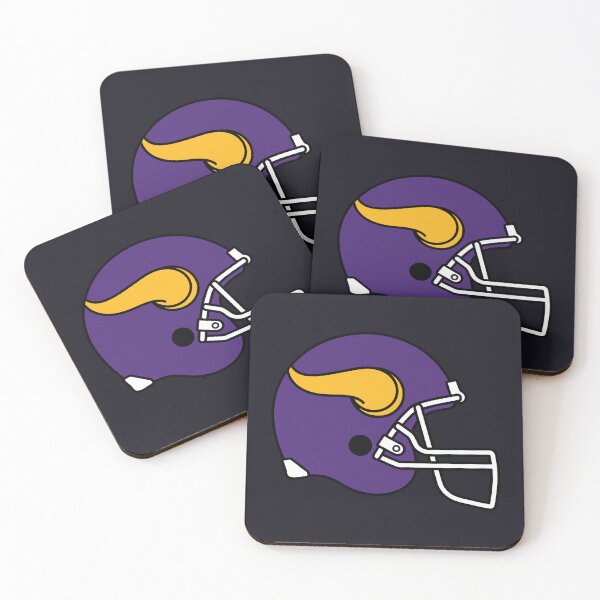 Item preview, Purple Gold Football Helmet Fan Pride designed and sold by YggOutfitters.