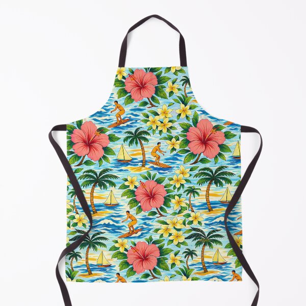 Item preview, Mid Century Bright Hawaiian Shirt Print designed and sold by Lee Hiller Designs.