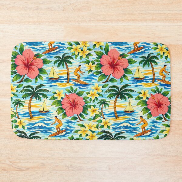 Item preview, Camisa hawaiana brillante con estampado de mediados de siglo designed and sold by Lee Hiller Designs.