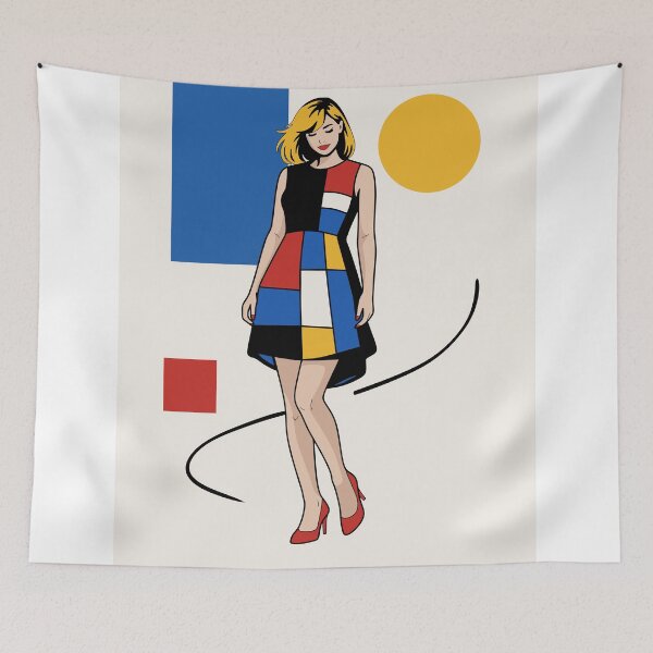 Item preview, Mondrian Woman Art designed and sold by Studio pod Burom.