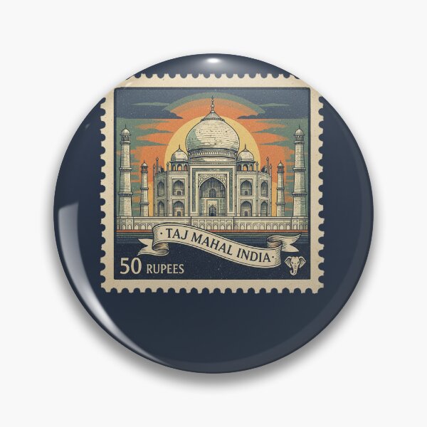Item preview, India Monument Vintage Stamp Travel Design designed and sold by d247.