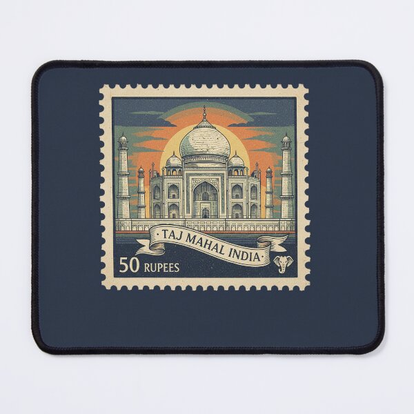 Item preview, India Monument Vintage Stamp Travel Design designed and sold by d247.