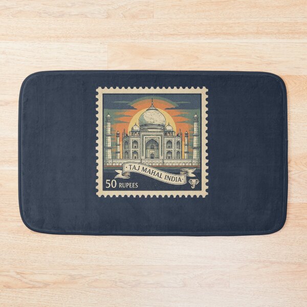 Item preview, India Monument Vintage Stamp Travel Design designed and sold by d247.