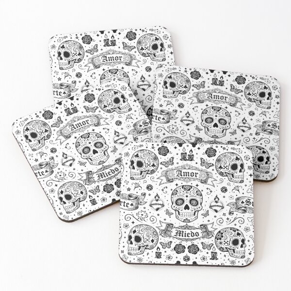 Item preview, Copy of Sugar Skull Gothic Tattoo Banner Pattern designed and sold by Skulls & Calaveras.