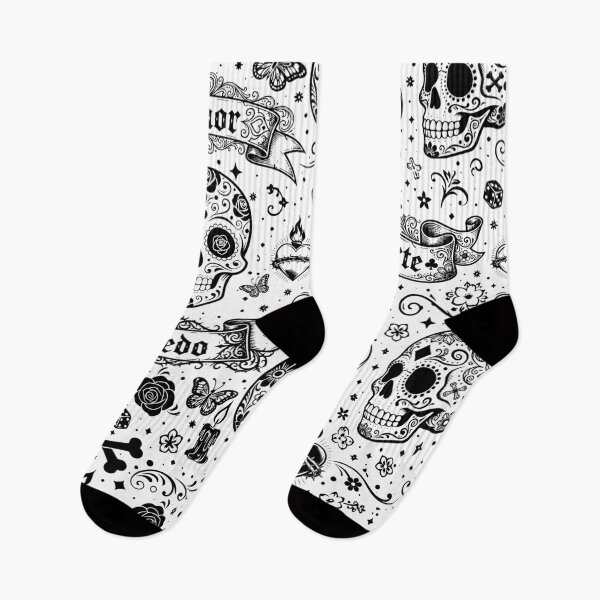 Item preview, Copy of Sugar Skull Gothic Tattoo Banner Pattern designed and sold by Skulls & Calaveras.