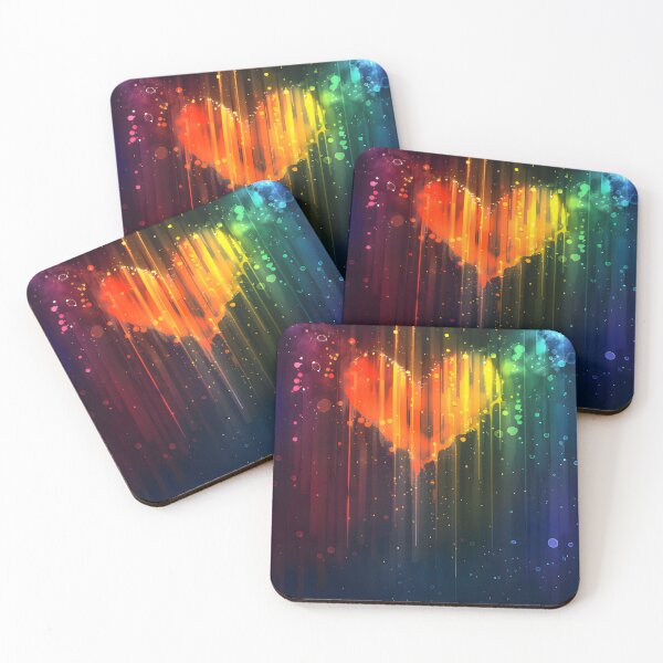 Item preview, LGBTQ Pride Rainbow Drip Heart designed and sold by Travelslightly.
