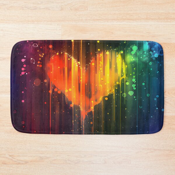 Item preview, LGBTQ Pride Rainbow Drip Heart designed and sold by Travelslightly.