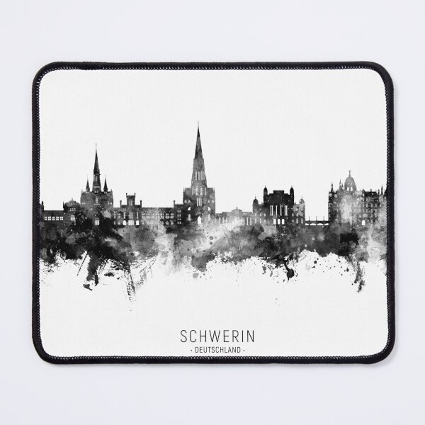 Item preview, Schwerin Germany Skyline designed and sold by ArtPrints.