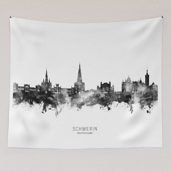 Item preview, Schwerin Germany Skyline designed and sold by ArtPrints.