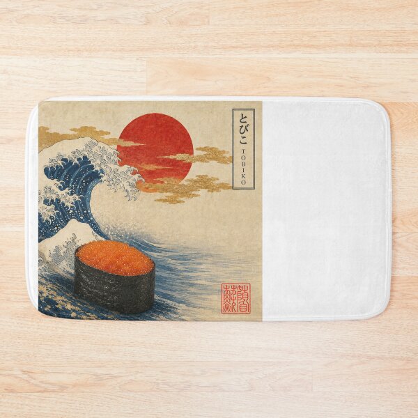 Item preview, Tobiko Flying Fish Roe Gunkan — Ukiyo-e Japanese Sushi Art designed and sold by nurusubetei.