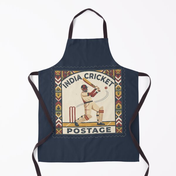 Item preview, Vintage India Cricket Batter Postage Stamp Art designed and sold by d247.