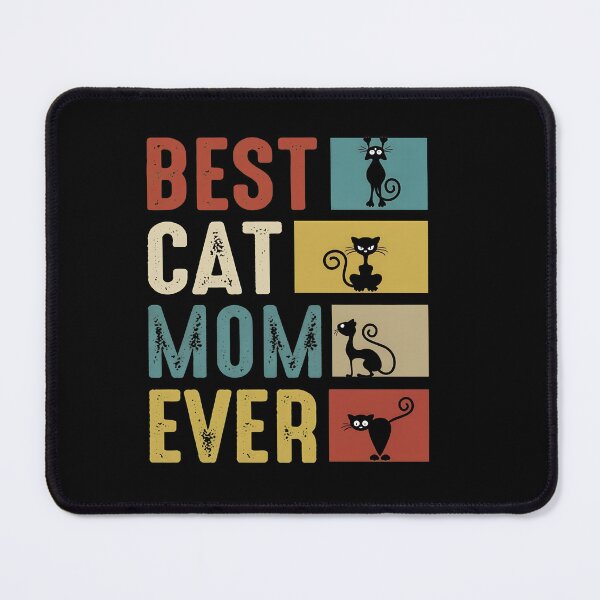 Item preview, BEST CAT MOM EVER Vintage Retro Cat Mom designed and sold by StranHabesre51.