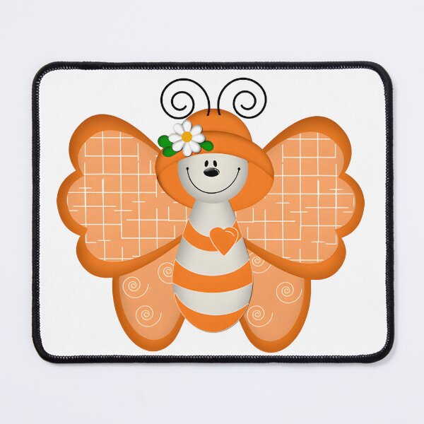 Item preview, Cute Orange Butterfly Cartoon Sticker | Happy Kawaii Butterfly Illustration designed and sold by Mahmoud Salah.