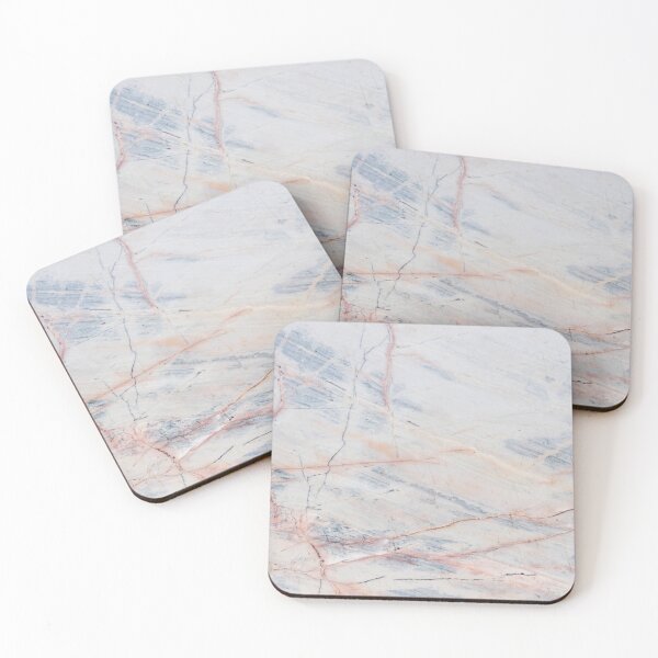 Item preview, Elegant White and Rose Gold Marble Texture with Soft Veining designed and sold by L&L.