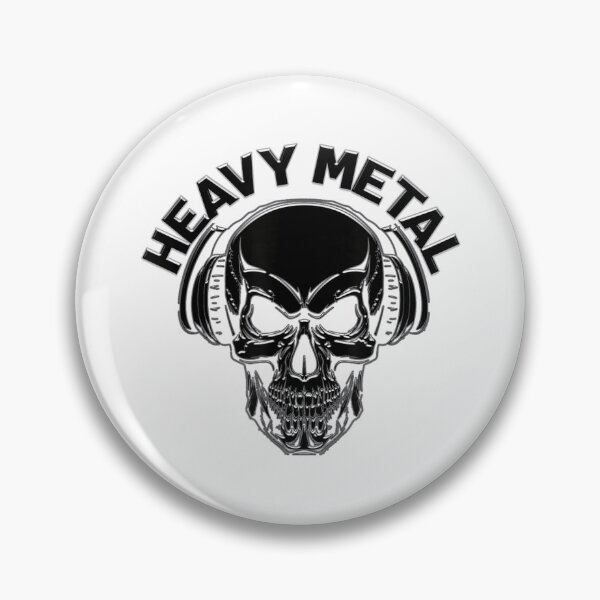 Item preview, Heavy Metal Skull Wearing Headphones Metallic Hard Rock Music Band Graphic Art designed and sold by NgumohaLanke.