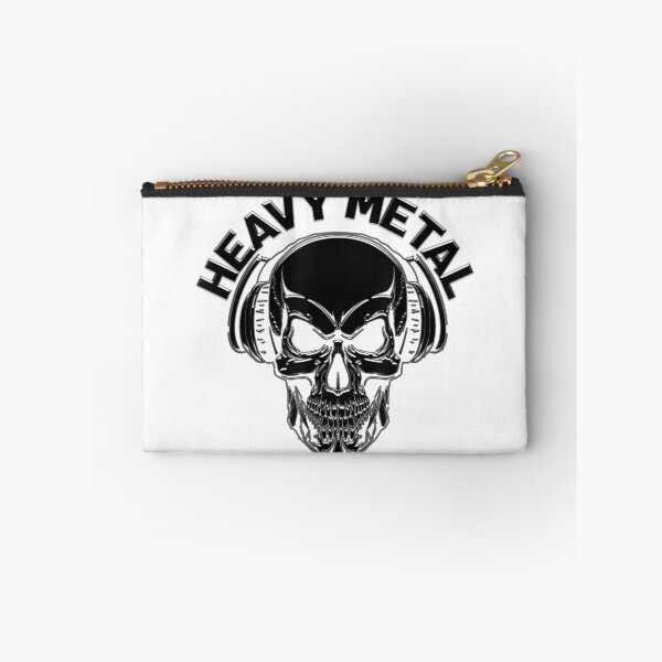 Item preview, Heavy Metal Skull Wearing Headphones Metallic Hard Rock Music Band Graphic Art designed and sold by NgumohaLanke.