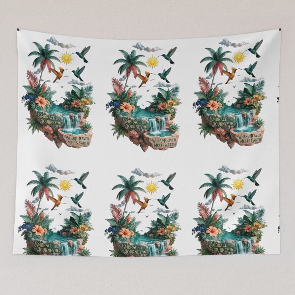 Item preview, Embrace the Journey Tropical Waterfall designed and sold by Sovereign Supply Co..