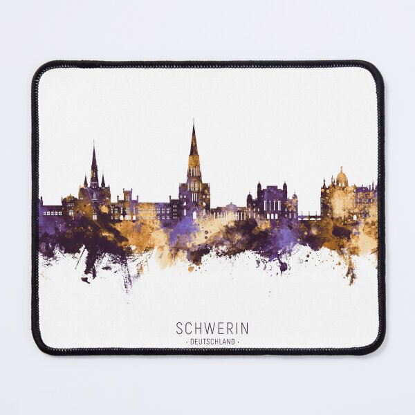 Item preview, Schwerin Germany Skyline designed and sold by ArtPrints.