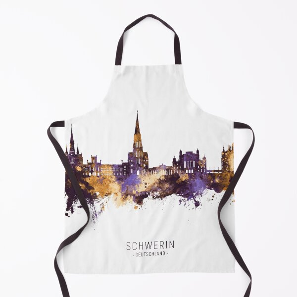Item preview, Schwerin Germany Skyline designed and sold by ArtPrints.