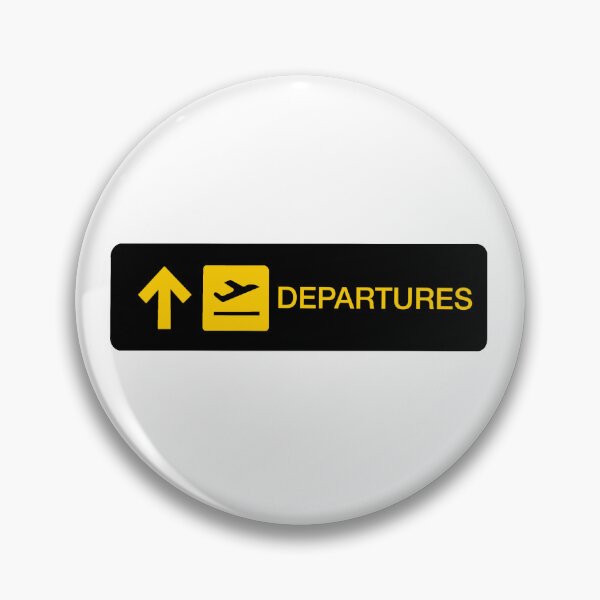 Item preview, Departure Sign Sticker | Postcards from Above Collection designed and sold by BellaDesignCo.