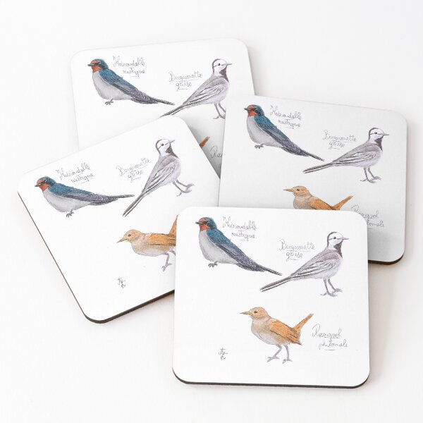 Item preview, Swallow, wagtail and nightingale designed and sold by Les illustrations d'Adėle L..