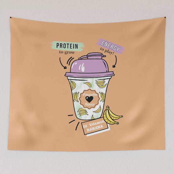 Item preview, Cute Banana Protein Smoothie Cup designed and sold by graphicnew.