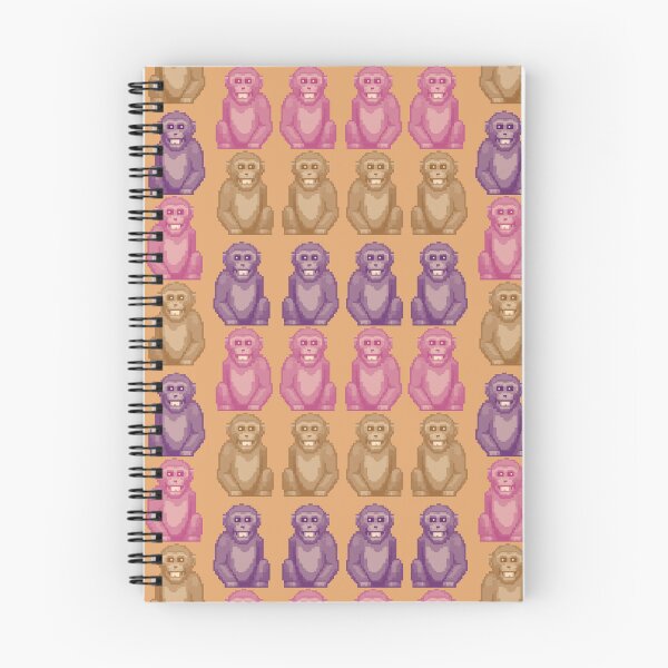 Item preview, Whimsical Pixel Style Colorful Monkeys designed and sold by CamilasPrints.