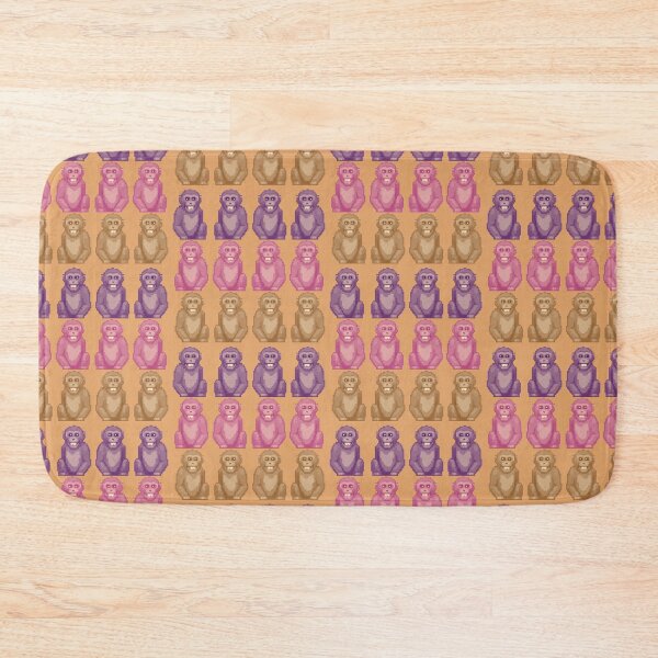 Item preview, Whimsical Pixel Style Colorful Monkeys designed and sold by CDPrintsDesigns.