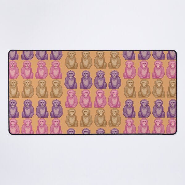 Item preview, Whimsical Pixel Style Colorful Monkeys designed and sold by CDPrintsDesigns.