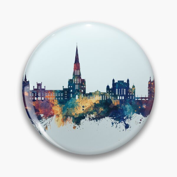 Item preview, Schwerin Germany Skyline designed and sold by ArtPrints.