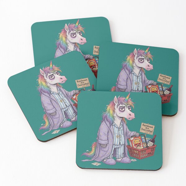 Item preview, Unicorn shopping - messy mane, annoyed facial expression designed and sold by design-rebell.