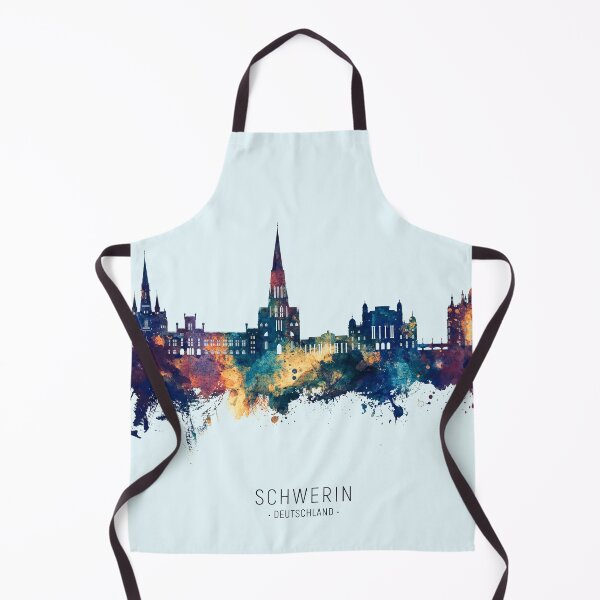 Item preview, Schwerin Germany Skyline designed and sold by ArtPrints.