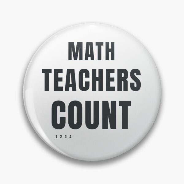 Item preview, Math Teachers Count Typography Design designed and sold by HeartAndArtShop.
