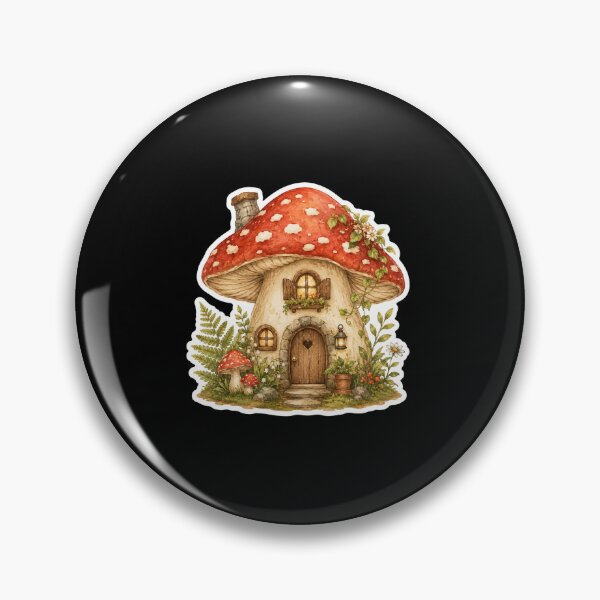 Item preview, Cottagecore Mushroom House: Cozy Fairycore Aesthetic Nature Gift designed and sold by TheAngelHeart.