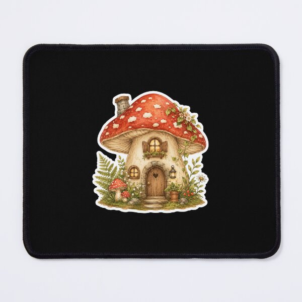 Item preview, Cottagecore Mushroom House: Cozy Fairycore Aesthetic Nature Gift designed and sold by TheAngelHeart.