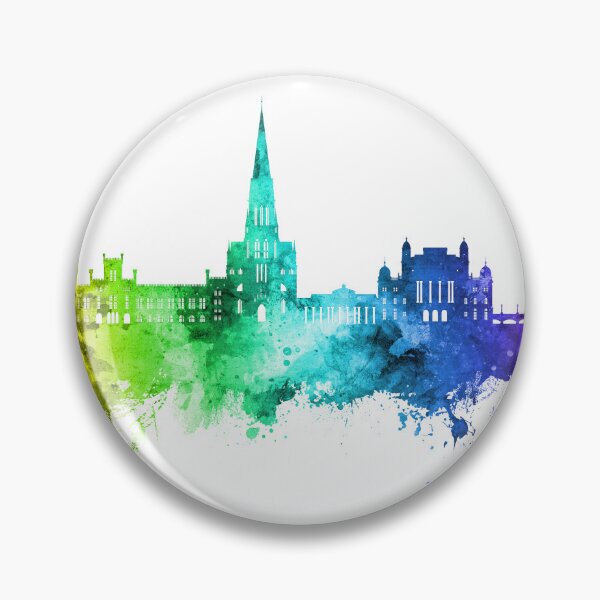 Item preview, Schwerin Germany Skyline designed and sold by ArtPrints.