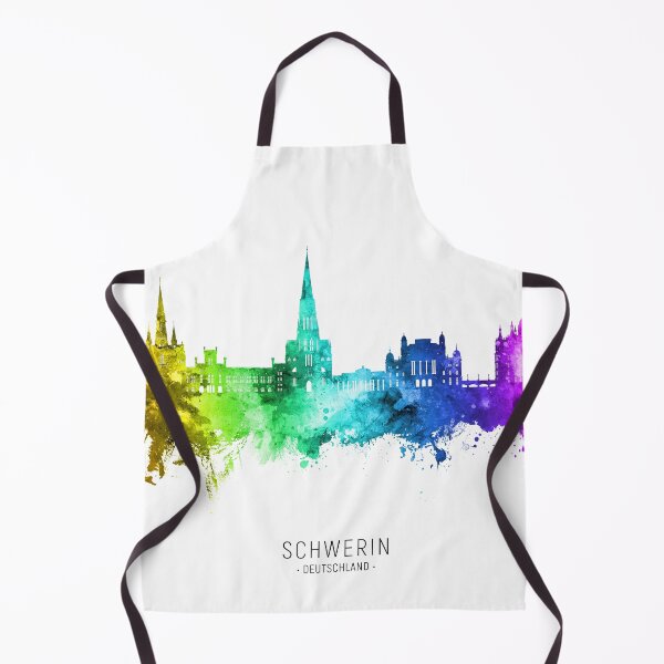 Item preview, Schwerin Germany Skyline designed and sold by ArtPrints.