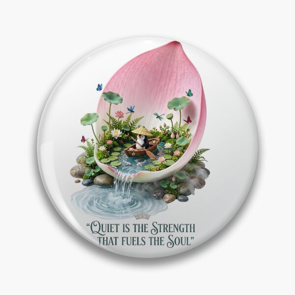 Item preview, Quiet Is The Strength Penguin Lotus designed and sold by Sovereign Supply Co..