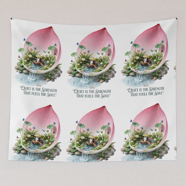 Item preview, Quiet Is The Strength Penguin Lotus designed and sold by Sovereign Supply Co..